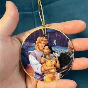 Disney Pocahontas White Ornament with Gold Accent